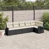 Image de vidaXL Salon de Jardin avec Coussins 6 pcs, Canapés de Terrasse, Ensemble de Meubles de Patio, Mobilier d'Extérieur, Noir 3252523
