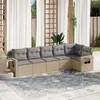 Image de vidaXL Salon de Jardin avec Coussins 6 pcs, Canapés de Terrasse, Ensemble de Meubles de Patio, Mobilier d'Extérieur, Beige 3252526