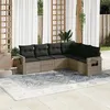 Image de vidaXL Salon de Jardin avec Coussins 6 pcs, Canapés de Terrasse, Ensemble de Meubles de Patio, Mobilier d'Extérieur, Gris 3252547