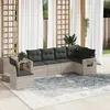 Image de vidaXL Salon de Jardin avec Coussins 6 pcs, Canapés de Terrasse, Ensemble de Meubles de Patio, Mobilier d'Extérieur, Gris 3252569