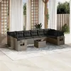 Image de vidaXL Salon de Jardin avec Coussins 5 pcs, Canapés avec Pieds Réglables, Ensemble de Meubles d'Extérieur Patio Terrasse, 3251128