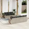 Image de vidaXL Salon de Jardin avec Coussins 8 pcs, Canapés de Terrasse, Ensemble de Meubles de Patio, Mobilier d'Extérieur, Gris 3253469