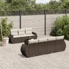 Image de Salon de jardin modulable GENERIQUE resine tressee 7 personnes 62 x 71 x 69 cm 8 pieces