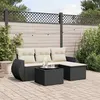 Image de vidaXL Salon de Jardin avec Coussins 5 pcs, Canapés de Terrasse, Ensemble de Meubles de Patio, Mobilier d'Extérieur, Noir 3253613