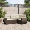 Image de Salon de jardin modulable GENERIQUE resine tressee 4 personnes 62 x 71 x 69 cm 4 pieces