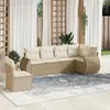 Image de vidaXL Salon de Jardin avec Coussins 6 pcs, Canapés de Terrasse, Ensemble de Meubles de Patio, Mobilier d'Extérieur, Beige 3253765