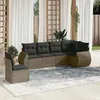 Image de vidaXL Salon de Jardin avec Coussins 6 pcs, Canapés de Terrasse, Ensemble de Meubles de Patio, Mobilier d'Extérieur, Gris 3253767