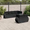 Image de vidaXL Salon de Jardin avec Coussins 7 pcs, Canapés de Terrasse, Ensemble de Meubles de Patio, Mobilier d'Extérieur, Noir 3253942
