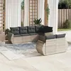 Image de vidaXL Salon de Jardin avec Coussins 7 pcs, Canapés de Terrasse, Ensemble de Meubles de Patio, Mobilier d'Extérieur, Gris 3253949