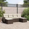 Image de Salon de jardin modulable GENERIQUE resine tressee 6 pieces 62 x 71 x 69 cm 6 personnes