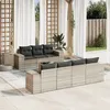 Image de vidaXL Salon de Jardin avec Coussins 8 pcs, Canapés de Terrasse, Ensemble de Meubles de Patio, Mobilier d'Extérieur, Gris 3254669