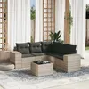 Image de vidaXL Salon de Jardin avec Coussins 6 pcs, Canapés de Terrasse, Ensemble de Meubles de Patio, Mobilier d'Extérieur, Gris 3254899