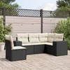 Image de vidaXL Salon de Jardin avec Coussins 5 pcs, Canapés de Terrasse, Ensemble de Meubles de Patio, Mobilier d'Extérieur, Noir 3254903