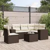 Image de Salon de jardin modulable GENERIQUE marron 6 pieces resine tressee 62 x 62 x 69 cm 5 personnes