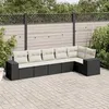 Image de vidaXL Salon de Jardin avec Coussins 6 pcs, Canapés de Terrasse, Ensemble de Meubles de Patio, Mobilier d'Extérieur, Noir 3254923