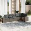 Image de vidaXL Salon de Jardin avec Coussins 6 pcs, Canapés de Terrasse, Ensemble de Meubles de Patio, Mobilier d'Extérieur, Gris 3254927