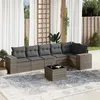 Image de vidaXL Salon de Jardin avec Coussins 7 pcs, Canapés de Terrasse, Ensemble de Meubles de Patio, Mobilier d'Extérieur, Gris 3254937