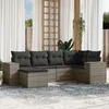Image de vidaXL Salon de Jardin avec Coussins 6 pcs, Canapés de Terrasse, Ensemble de Meubles de Patio, Mobilier d'Extérieur, Gris 3255197