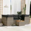 Image de vidaXL Salon de Jardin avec Coussins 7 pcs, Canapés de Terrasse, Ensemble de Meubles de Patio, Mobilier d'Extérieur, Gris 3255829