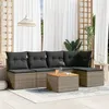 Image de vidaXL Salon de Jardin avec Coussins 6 pcs, Canapés de Terrasse, Ensemble de Meubles de Patio, Mobilier d'Extérieur, Gris 3255934