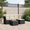 Image de vidaXL Salon de Jardin avec Coussins 5 pcs, Canapés de Terrasse, Ensemble de Meubles de Patio, Mobilier d'Extérieur, Noir 3255937