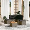 Image de vidaXL Salon de Jardin avec Coussins 6 pcs, Canapés de Terrasse, Ensemble de Meubles de Patio, Mobilier d'Extérieur, Gris 3256004