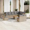 Image de vidaXL Salon de Jardin avec Coussins 11 pcs, Canapés de Terrasse, Ensemble de Meubles de Patio, Mobilier d'Extérieur, 3256031