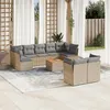 Image de vidaXL Salon de Jardin avec Coussins 10 pcs, Canapés de Terrasse, Ensemble de Meubles de Patio, Mobilier d'Extérieur, 3256143