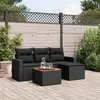 Image de vidaXL Salon de Jardin avec Coussins 5 pcs, Canapés de Terrasse, Ensemble de Meubles de Patio, Mobilier d'Extérieur, Noir 3256419