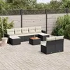 Image de Salon de jardin modulable GENERIQUE 10 pieces noir resine tressee 62 x 55 x 69 cm 9 personnes