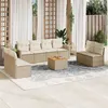 Image de vidaXL Salon de Jardin avec Coussins 9 pcs, Canapés de Terrasse, Ensemble de Meubles de Patio, Mobilier d'Extérieur, Beige 3256856
