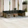 Image de vidaXL Salon de Jardin avec Coussins 10 pcs, Canapés de Terrasse, Ensemble de Meubles de Patio, Mobilier d'Extérieur, Beige 3257094