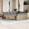 Image de vidaXL Salon de Jardin avec Coussins 11 pcs, Canapés de Terrasse, Ensemble de Meubles de Patio, Mobilier d'Extérieur, 3257081