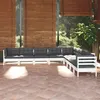 Image de vidaXL Bois de Pin Massif Salon de Jardin 9 pcs avec Coussins Mobilier de Patio Meubles d'Extérieur Mobilier de Jardin 3096816
