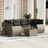 Image de vidaXL Salon de Jardin avec Coussins 7 pcs, Canapés de Terrasse, Ensemble de Meubles de Patio, Mobilier d'Extérieur, Gris 3257236