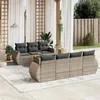 Image de vidaXL Salon de Jardin avec Coussins 8 pcs, Canapés de Terrasse, Ensemble de Meubles de Patio, Mobilier d'Extérieur, Gris 3257243