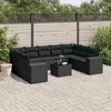 Image de Salon de jardin modulable vidaxl 9 pieces beige 8 personnes 62 x 62 x 69 cm resine tressee