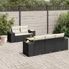 Image de vidaXL Salon de Jardin avec Coussins 6 pcs, Canapés et Table de Terrasse, Ensemble de Meubles d'Extérieur Patio, Moderne, 3257659