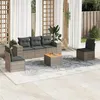 Image de vidaXL Salon de Jardin avec Coussins 6 pcs, Canapés de Patio, Ensemble de Meubles, Mobilier de Terrasse Extérieur, Gris 3257719