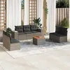 Image de vidaXL Salon de Jardin avec Coussins 8 pcs, Canapés et Table de Terrasse, Ensemble de Meubles d'Extérieur Patio, Moderne, 3257733