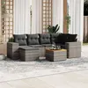 Image de vidaXL Salon de Jardin avec Coussins 7 pcs, Canapés de Terrasse, Ensemble de Meubles de Patio, Mobilier d'Extérieur, Gris 3257880
