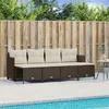 Image de Salon de jardin Vidaxl resine tressee marron 5 pieces x 200