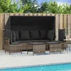 Image de Salon de jardin vidaxl rotin 8 personnes 5 pieces