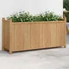Image de vidaXL Jardinière 100x30x50 cm bambou, lit surélevé, pot de fleurs, pot de fleurs, bac à fleurs, pot de jardin, support de 366463
