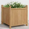 Image de vidaXL Jardinière 40x40x40 cm bambou, lit surélevé, pot de fleurs, pot de fleurs, bac à fleurs, pot de jardin, support de 366464