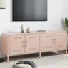 Image de vidaXL Meubles TV 2 pcs rose 68x39x50,5 cm acier, support TV, buffet TV, meuble multimédia, banc TV, armoire hifi, centre de 842937