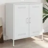 Image de vidaXL Buffet blanc 68x39x79 cm acier 842981