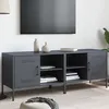 Image de vidaXL Meubles TV 2 pcs anthracite 68x39x50,5 cm acier, support TV, buffet TV, meuble multimédia, banc TV, armoire hifi, 842999
