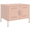 Image de vidaXL Table Basse, Table d'Appoint avec Pieds, Bout de Canapé avec Porte, Meuble de Rangement Salle de Séjour, Rose 843031