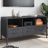 Image de vidaXL Meuble TV, Armoire de Télévision avec Pieds, Support Télé avec Rangement Salon Salle de Séjour, Anthracite 843038